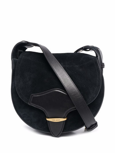 Isabel Marant Black Botsy Suede Satchel Bag