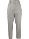 Isabel Marant Sopiavea Plaid-check Tapered Trousers In Grau