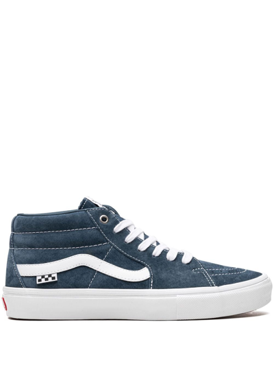 Vans Skate Grosso Mid "blue/white" Sneakers In Blau
