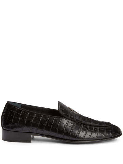 GIUSEPPE ZANOTTI RUDOLPH LEATHER LOAFERS