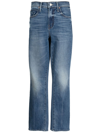 MOTHER RASCAL MID-RISE CROPPED JEANS