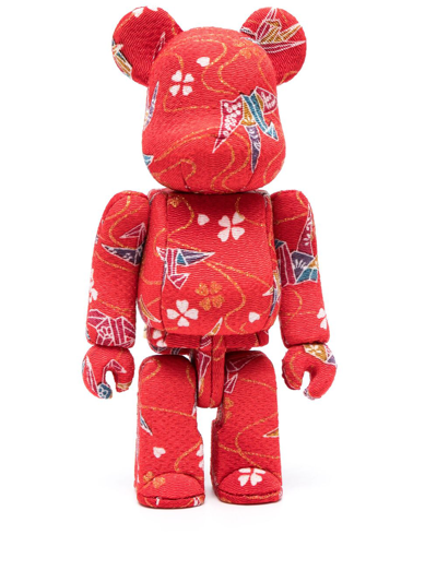 Medicom Toy Red Bearbrick Kimekomi 100% And 400% Set