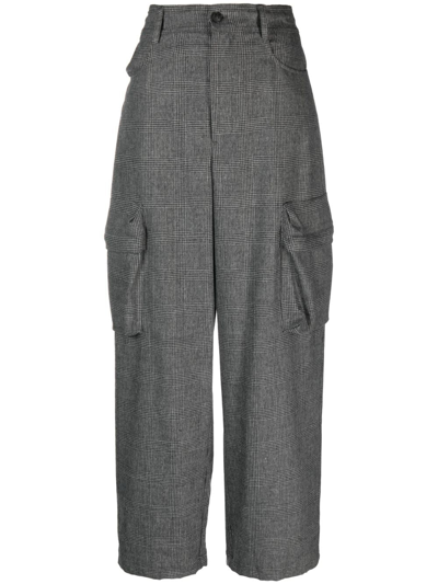 Pinko Prince Of Wales Flannel Cargo Trousers