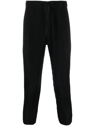 Issey Miyake Mc July Tapered Trousers In Black