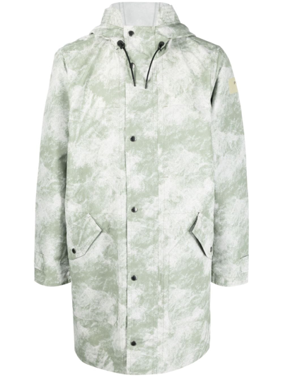 Ps By Paul Smith Camouflage Hooded Parka In Grün