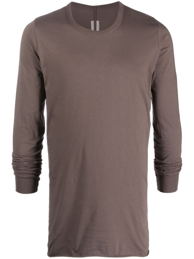 Rick Owens Luxor Long-sleeved T-shirt In Brown