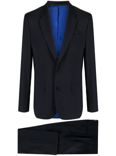 Paul Smith Mens Navy Single-breasted Notched-lapels Regular-fit Wool-blend Suit