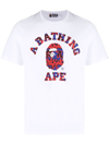 A BATHING APE LOGO-PRINT COTTON T-SHIRT