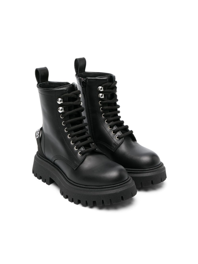 Dsquared2 Kids' Mt72310 Var1 Boots Dsquared Mt72310 Var.1 Boots In Black