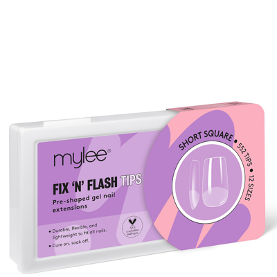 Mylee Fix 'n' Flash Tips - Short Square In White