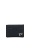 Tom Ford Black T Line Card Holder In 1n001 Black