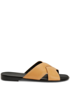 Giuseppe Zanotti Flavio Slip-on Sandals In Brown