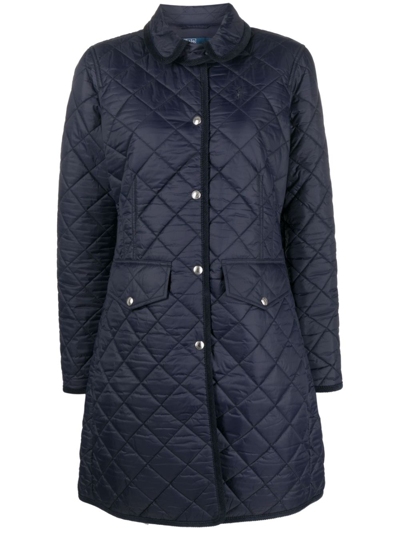 Polo Ralph Lauren Poly Quilted Coat In Blue
