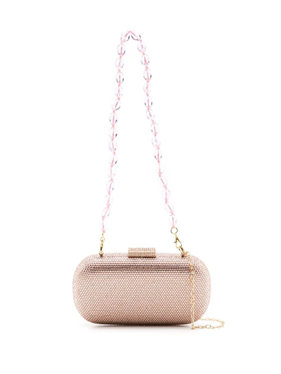 Serpui Emma Crystal-embellished Clutch Bag In Pink