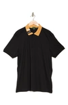 Hugo Boss Paddy Contrast Collar Polo In Black