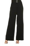Alexia Admor Rover Mid Rise Wide Leg Pants In Black