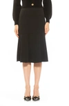 Alexia Admor Ezra Flared Midi Skirt In Black