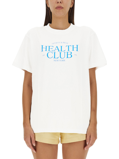Sporty And Rich T-shirt With Logo In White