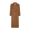 S Max Mara Poldo Wool Belted Coat In Cammello