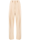 Isabel Marant High-waisted Straight-leg Trousers In Yellow