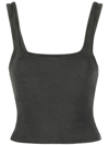 Entire Studios Cropped Tank Top In Black
