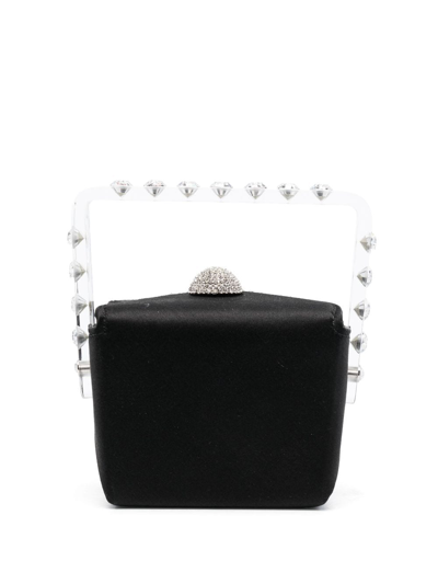Aquazzura Noodle Box Mini Bag In Black