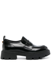 ASH GENIAL STUD LEATHER LOAFERS