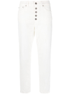 Dondup Pantaloni Koons Gioiello In Cotone In White