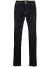 JACOB COHEN LOW-RISE TAPERED JEANS