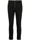 ISABEL MARANT CRINKLED CROPPED TROUSERS