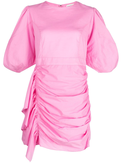 Rhode Pia Draped-design Dress In Pink