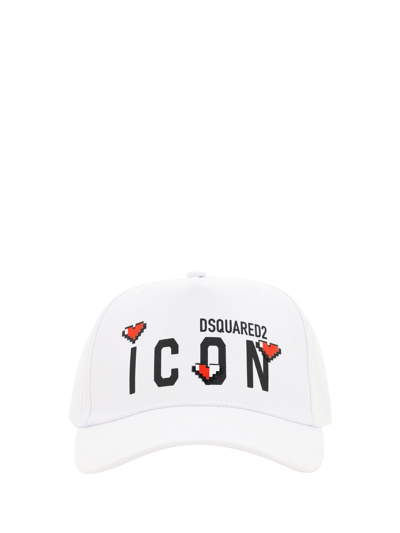 Dsquared2 Icon Heart Pixel Baseball Cap In 1062