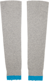 ANDERSSON BELL GRAY RIBBED LEG WARMERS