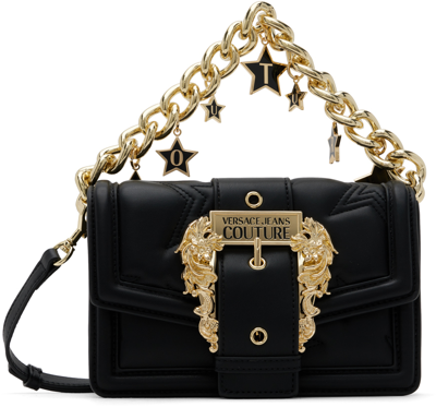 Versace Jeans Couture Star-motif Faux-leather Tote Bag In E899 Black