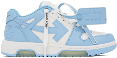 Off-white Out Of Office Leather Sneakers In Blue
