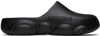 Moschino Round-toe Chunky-sole Slides In 000 Nero