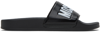Moschino Logo Slides - Black