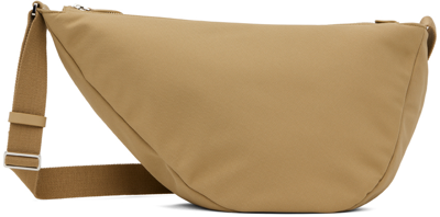 The Row Beige Small Slouchy Banana Pouch In Dune Pld