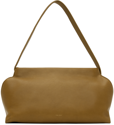 The Row Sienna Shoulder Bag In Saddle Leather In Camel