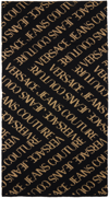 VERSACE JEANS COUTURE BLACK & GOLD METALLIC SCARF