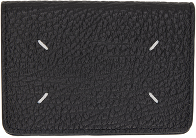 Maison Margiela Black Four Stitches Card Holder In T8013 Black