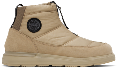 Canada Goose Stiefel Crofton Puffer In Taupe