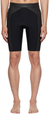 Dion Lee Haydenshapes By  Ssense Exclusive Black & Gray Swim Shorts In Black
