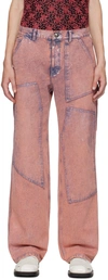 ANDERSSON BELL PINK COATED JEANS