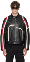 ANDERSSON BELL BLACK PANELED LEATHER JACKET