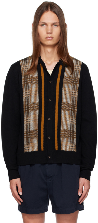 Striped Wool Cardigan in Multicoloured - King Tuckfield