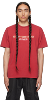 OFF-WHITE RED DIGIT BACCHUS T-SHIRT