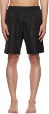 Off-white Scribble Diags-print Elasticated Swim Shorts In Black White