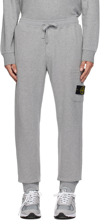Stone Island Slim Fit Joggers With Pockets And Drawstring Waistband In A0m64 Melange Grey