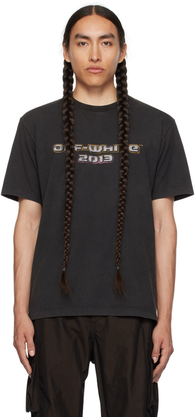 Off-white Black Digit Bacchus T-shirt In Black Multico